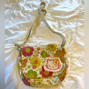 Hello Kitty bag. Has a stain on interior and name. Very nice quality, though! F